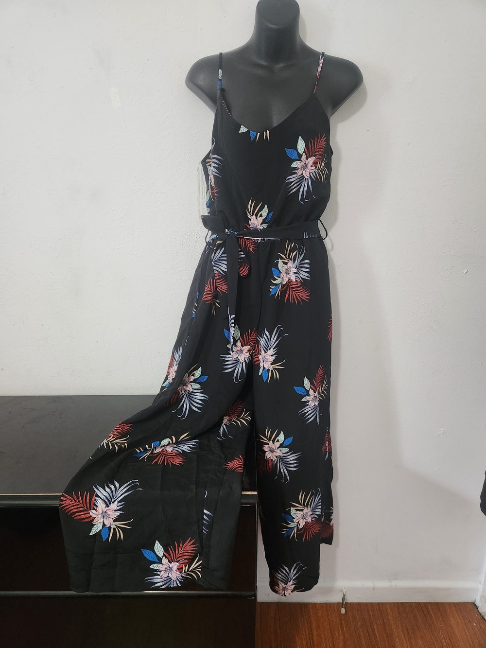 Black Floral Jumpsuit